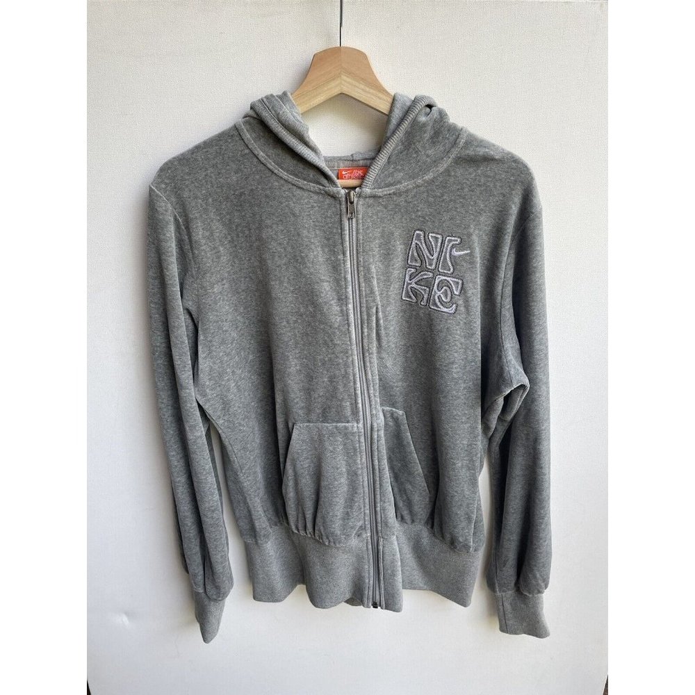 Nike the athletic dept Hoodie Women's XL (16/18) Gray Full Zip Jacket